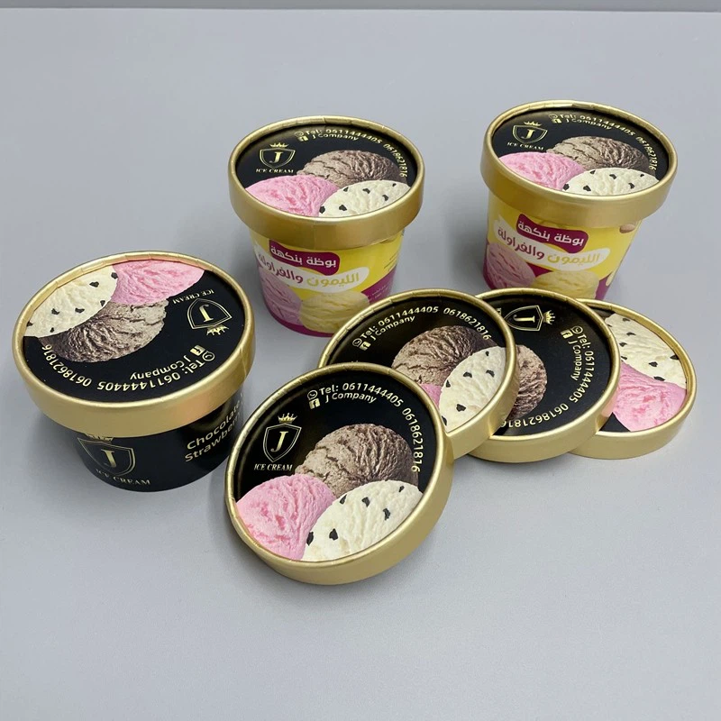 paper lids with custom printing