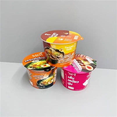 32oz 1000ml přizpůsobený kelímek na nudle s víčkem z hliníkové fólie